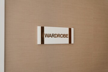 wardrobe sign