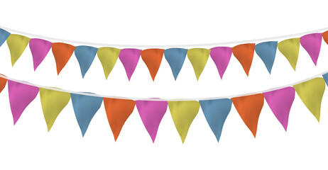Obraz premium Colorful flag bunting