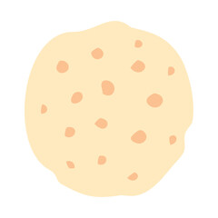 パパド（パパドゥム）。フラットなベクターイラスト。
Papad (Papadum). Flat designed vector illustration.