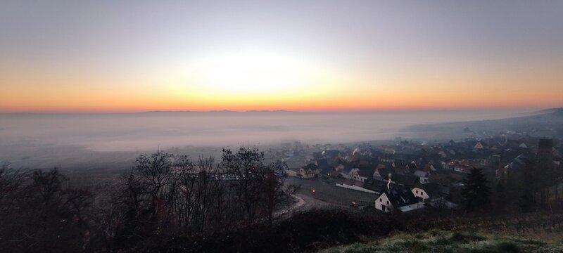 sunrise in the mountains