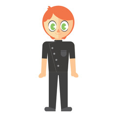 Digitally generated image of male chef