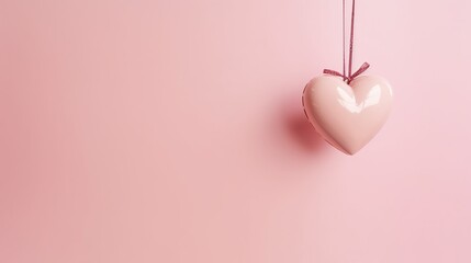 Illustration of hanging heart for mother's day, valentine's day and women's day, Generative ai