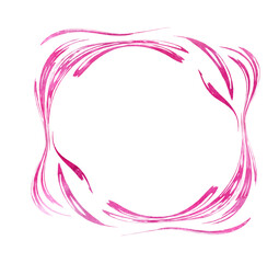 流れるようなラインのフレーム