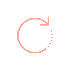 Arrow Thin Outline Symbol. Navigation, UI/UX Button
