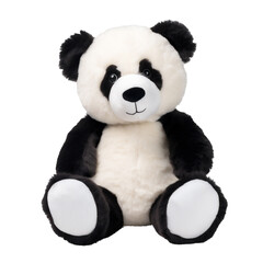 Childhood Memories with Panda Bear Plush Toy, Cute Close-Up. Generative AI