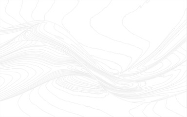 Abstract wavy background. Thin line on white.. Abstract wave line for banner, template, wallpaper background with wave design. Vector illustration. 