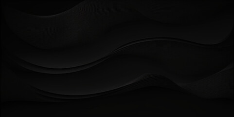 black wave and black background.