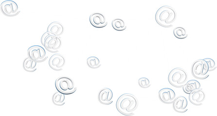 Abstract image of at email sign