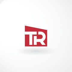 Vector Logo - Lettermark Letter T and R - Abstract Style Logo