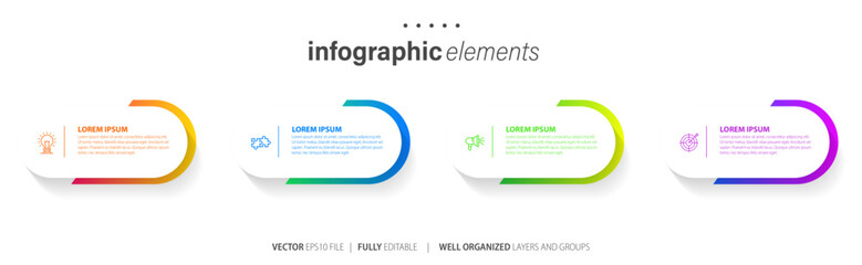 Vector infographic template
