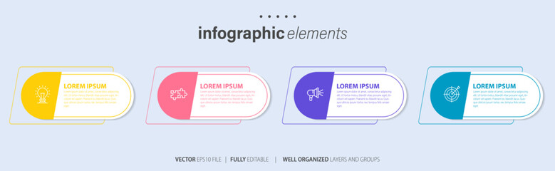 Vector infographic template

