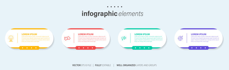 Infographic elements data visualization vector

