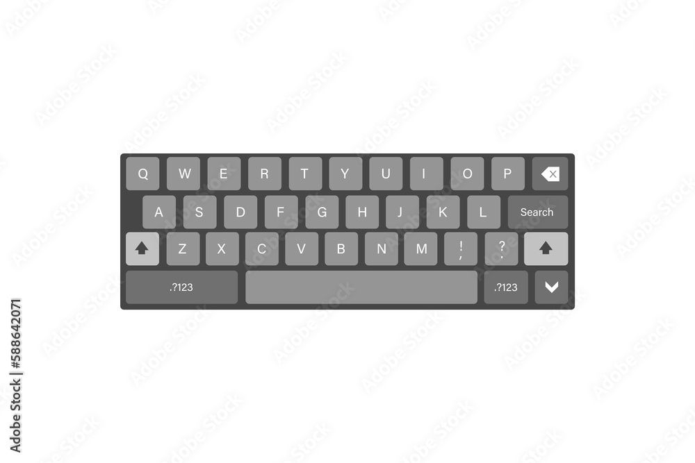 Poster vector image of computer keyboard