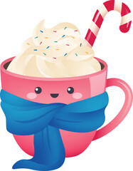 Hot chocolate cup icon