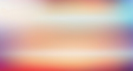 Obraz premium Abstract Gradient Sunset In The Sky With Blue And Orange Natural Background
