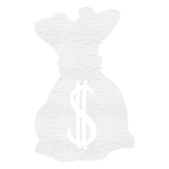 Digitally generated image of money bag