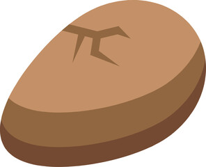 Farm chicken egg icon isometric vector. Easter bird. Baby bird