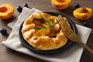 Fruit galette, composition for tasty food concept