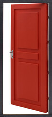 Porte miniature rouge - OUVERT
