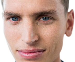 Close up of man looking at camera