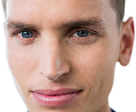Close up of man looking at camera