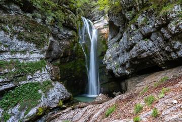 Savica waterfall - long exposure shot