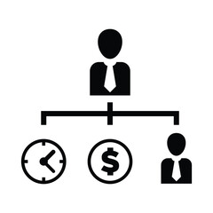 Business management vector icon