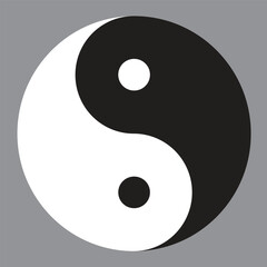 Fototapeta na wymiar Ying yang symbol of harmony and balance
