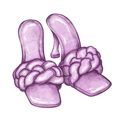 Illustration of women's heels. Can be printed for cards, posters, logos, stickers, notebooks.
