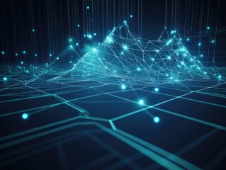 Cyber security, Data protection, Structure of virtual network on innovative internet network connection of Digital technology business, verification and data encryption, generative ai technology