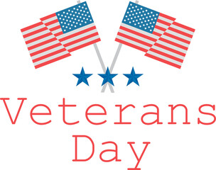 Logo for veterans day in america 