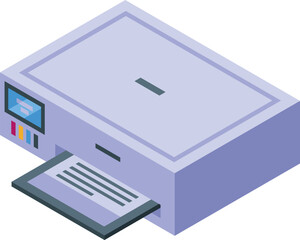 Book page print icon isometric vector. School study. Open shape