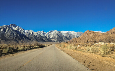 Mount Whitney and the Alabama Hills