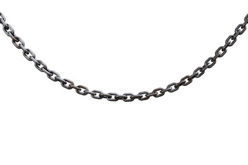 3d image of linked metallic chain