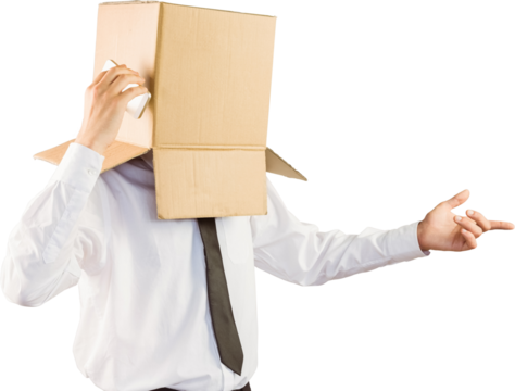 Anonymous businessman with his smartphone - Powered by Adobe