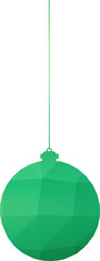 graphic green bauble