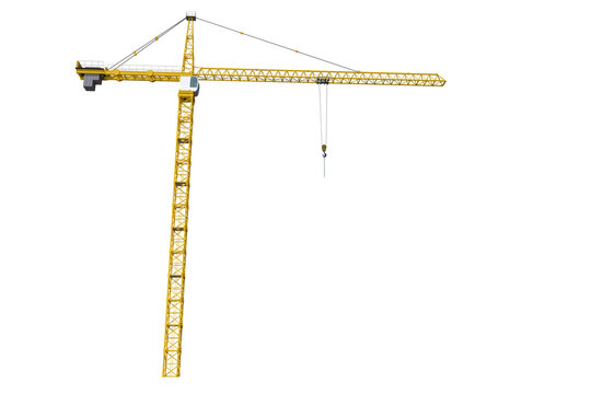 Image of yellow 3D crane
