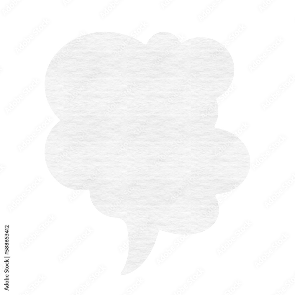 Poster vector image of cloudy speech bubble