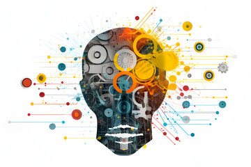 A logo that express the dangers of ai, Generative AI
