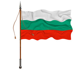 National flag of Bulgaria. Background  with flag  of Bulgaria