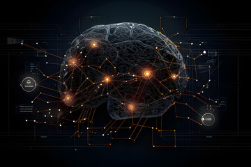 A logo that express the dangers of ai, Generative AI