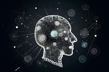 A logo that express the dangers of ai, Generative AI