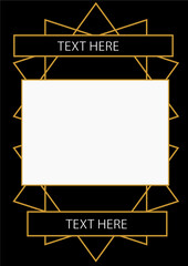Black and gold template poster