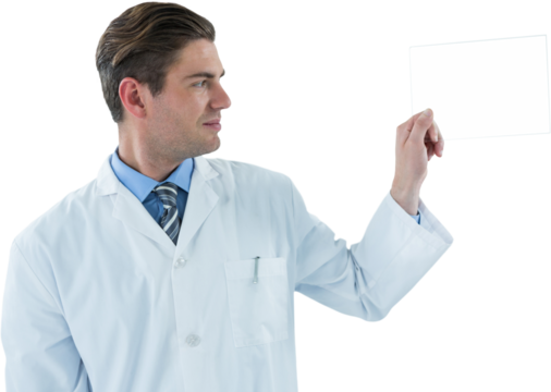 Doctor pretending to be examine x-ray