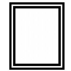 Photo frame png, Photo frame transparent, frame isolated on white