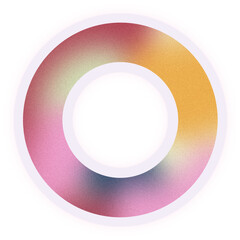 Gradient letter o