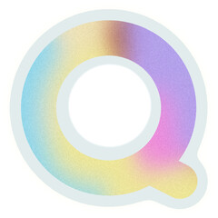 Gradient letter q