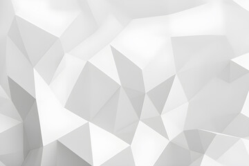 White Abstract Background Low Poly Style