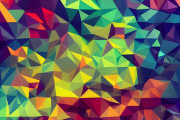 Colorful Abstract Background Low Poly Style