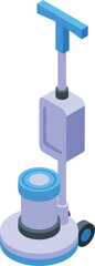 Interior cleaning machine icon isometric vector. Washing floor. Company cleaner